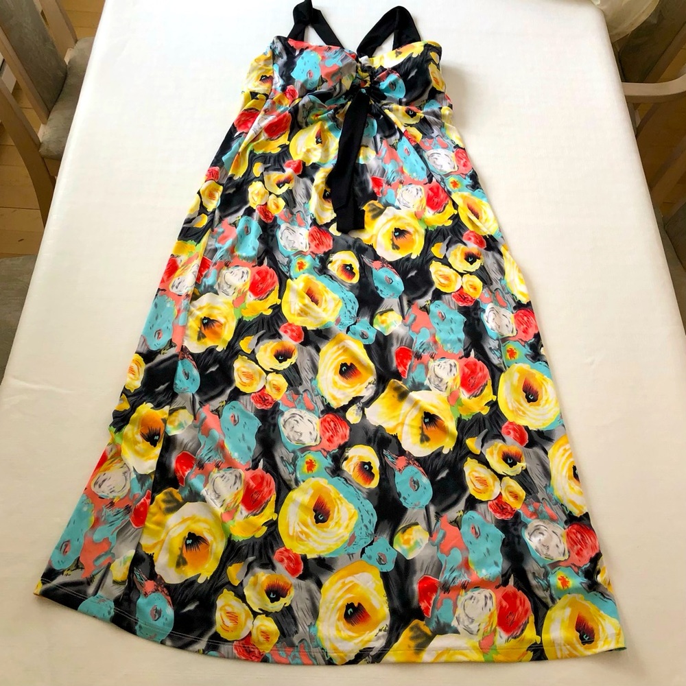 Maxi Dress floral Onyx Plus